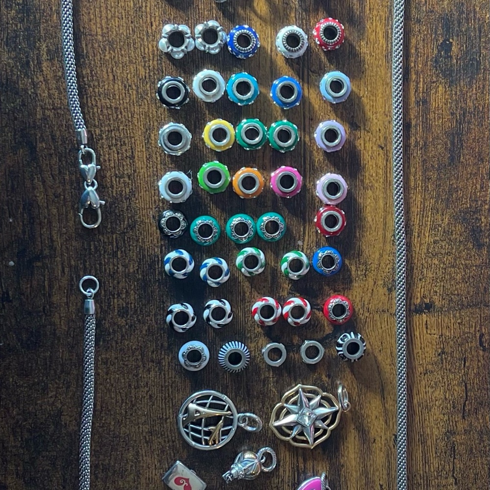 Bundle of Brighton Beads, Charms & Beverly Glam Bracelets/Necklace